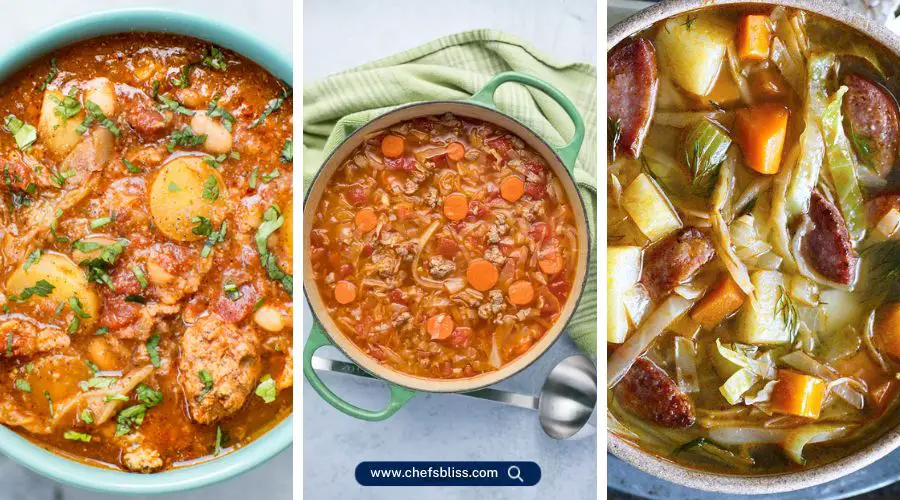 cabbage sausage soup recipes