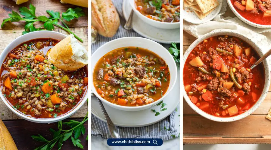 ground beef soup recipes