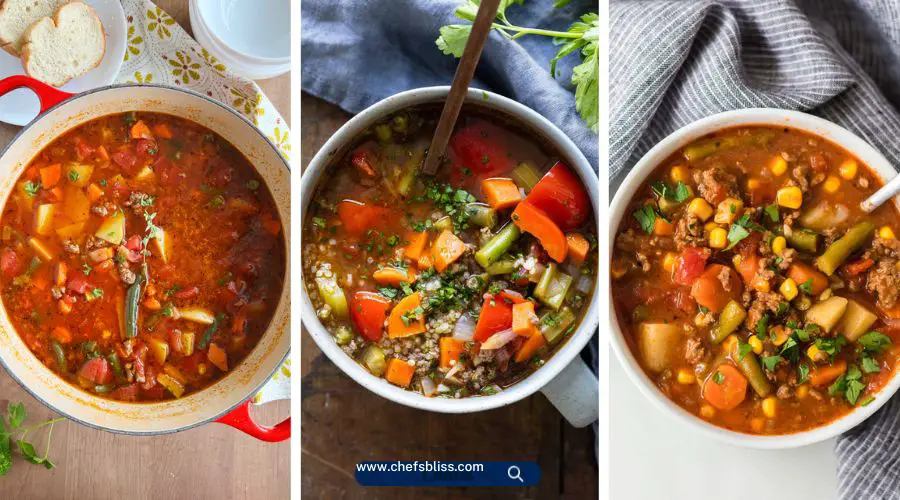 ground beef vegetable soup recipes