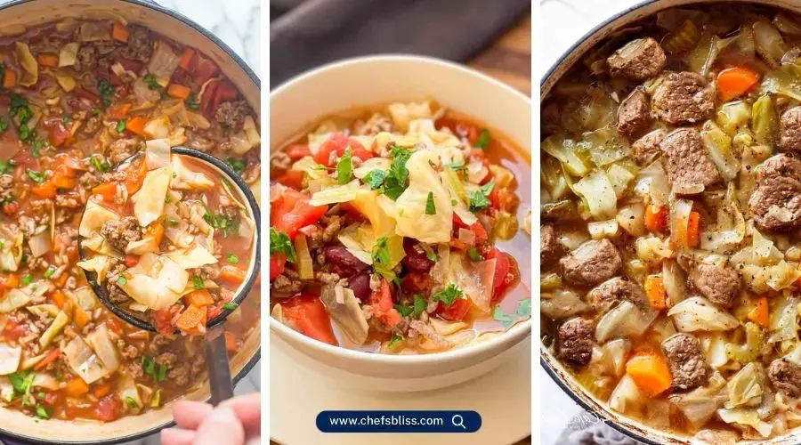 hamburger cabbage soup recipes