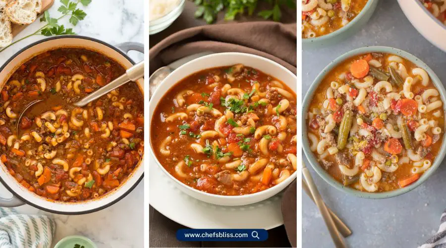 hamburger macaroni soup recipes