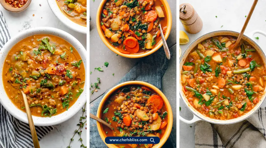 lentil vegetable soup recipes