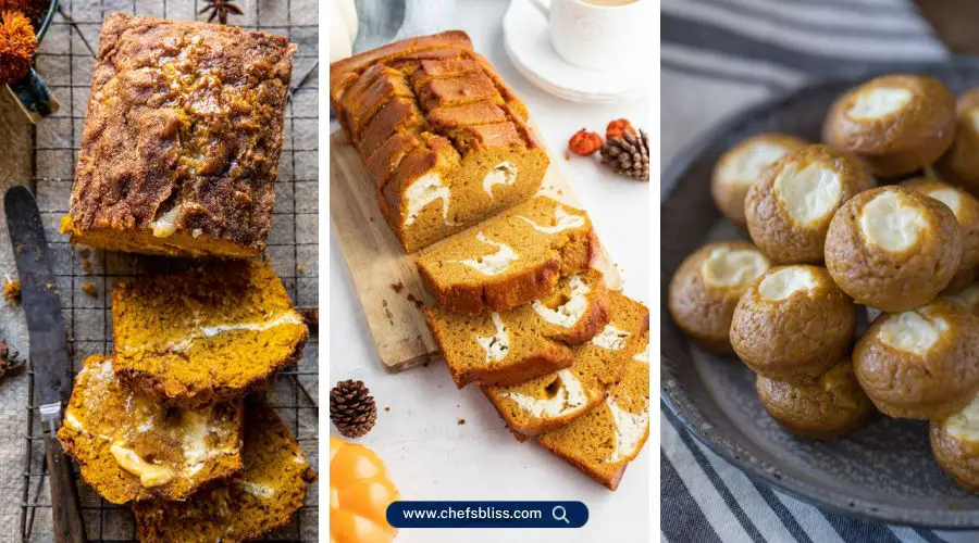 pumpkin cheesecake bread recipes