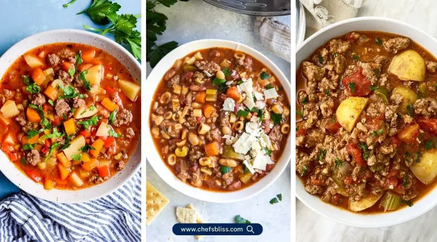 slow cooker ground beef soup recipes