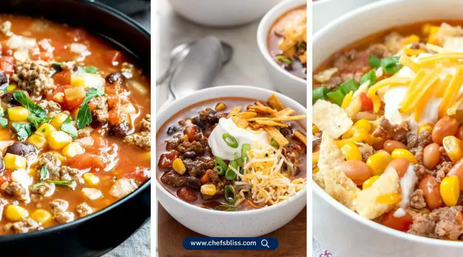 slow cooker taco soup recipes