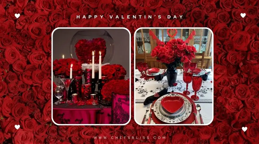 valentine’s day black and red decor ideas