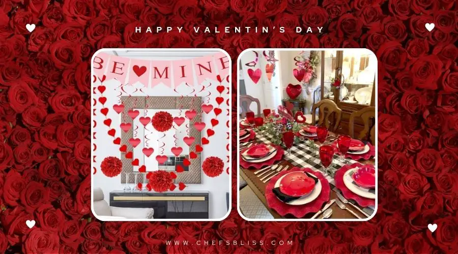 valentine’s day red and white decor ideas