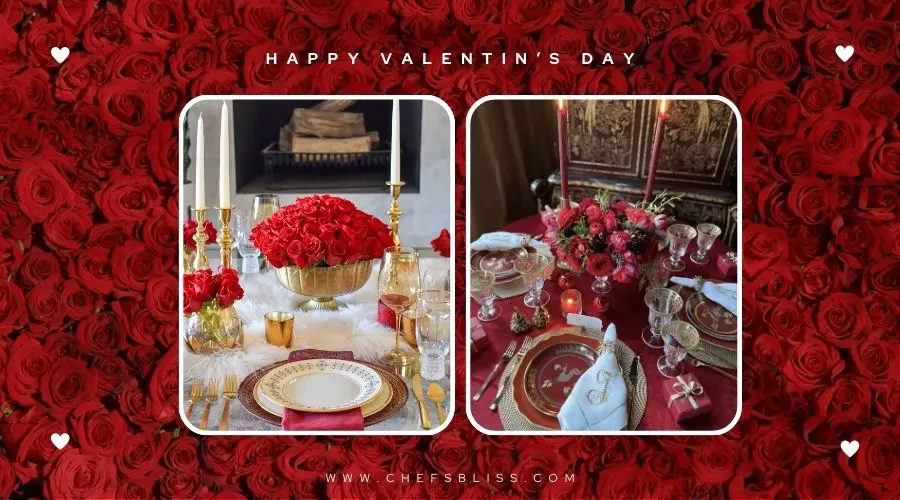 valentine’s day table setting decor ideas