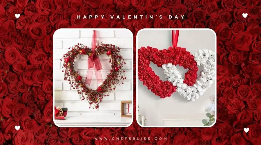 valentine’s day wreath decor ideas