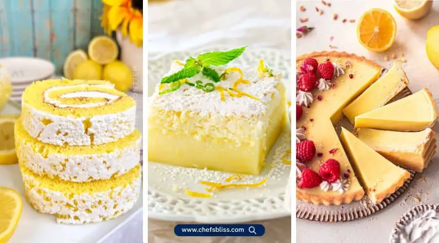 lemon dessert recipes