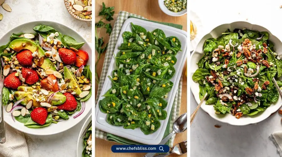 mix spinach salad recipes