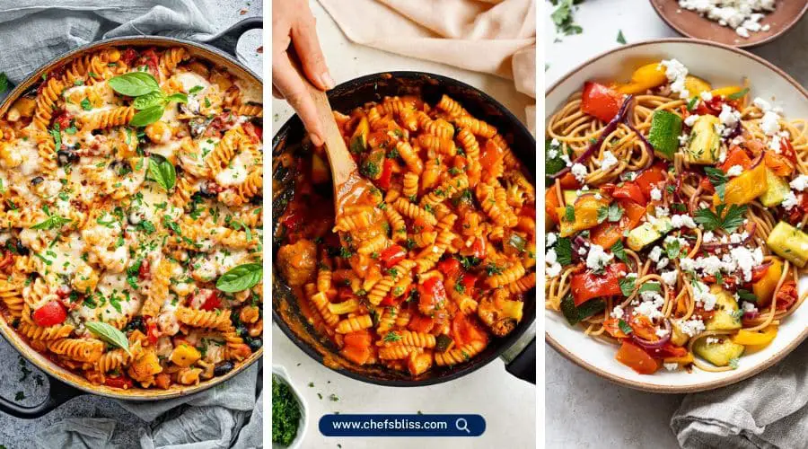 vegetable pasta recipes