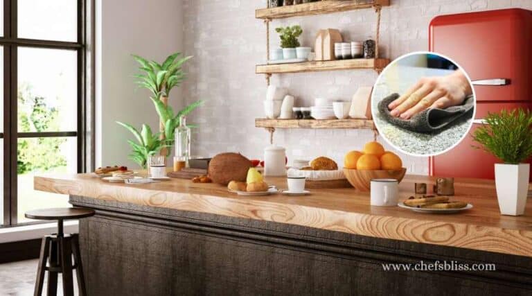 how to clean counter before rolling dough