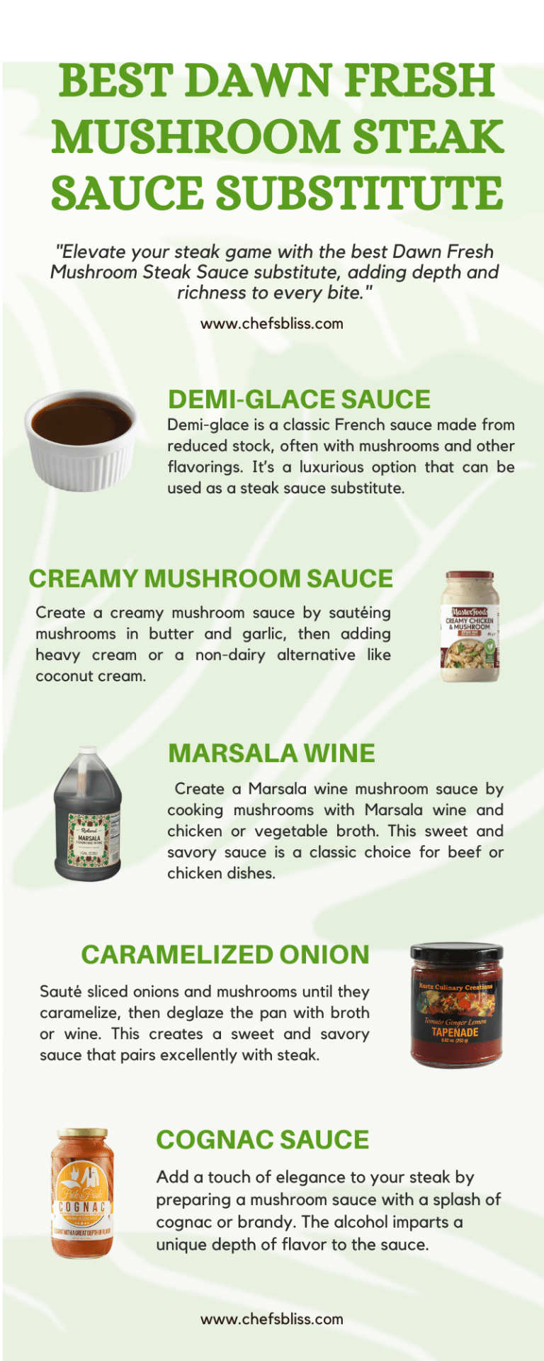 15+ Best Dawn Fresh Mushroom Steak Sauce Substitute ChefsBliss