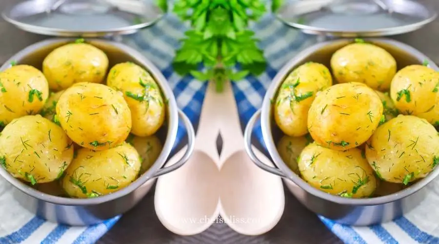 Boiled potatoes taste bitter