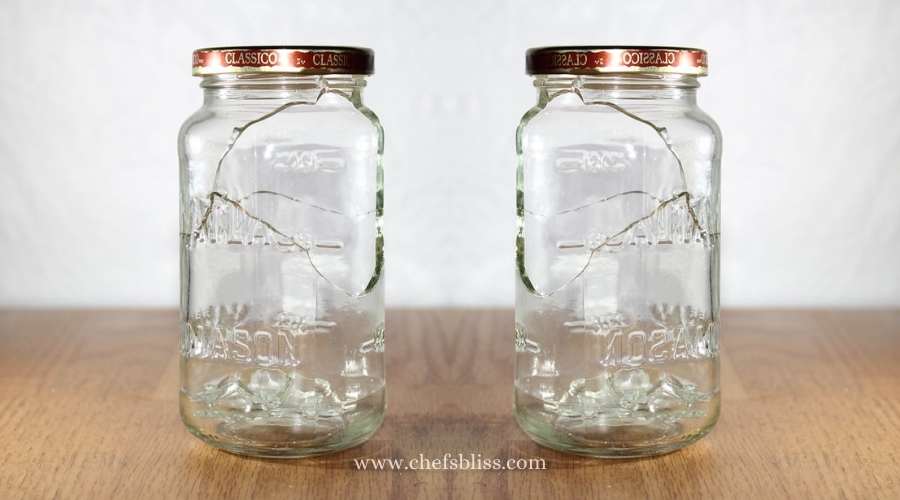 How do you fix a broken mason jar