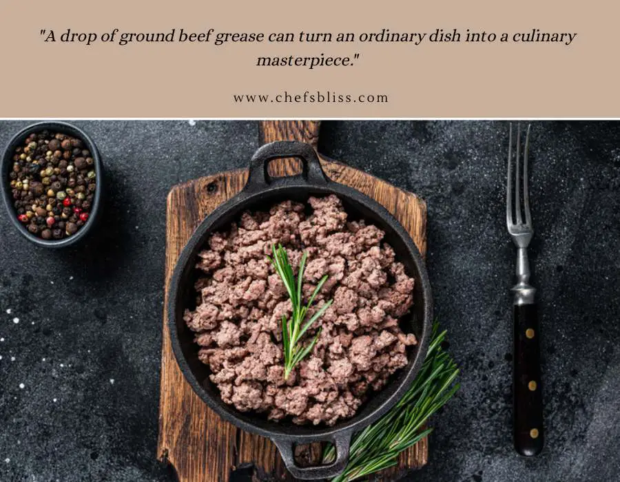 ground beef grease for cooking