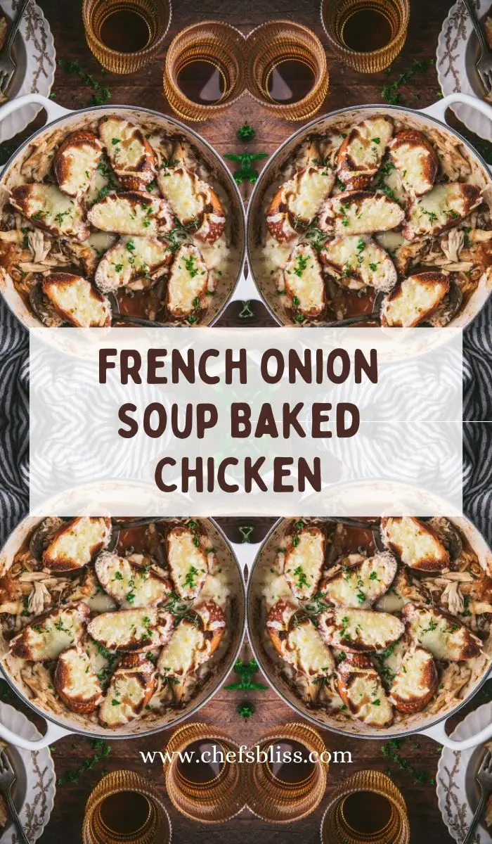 French Onion Soup Baked Chicken