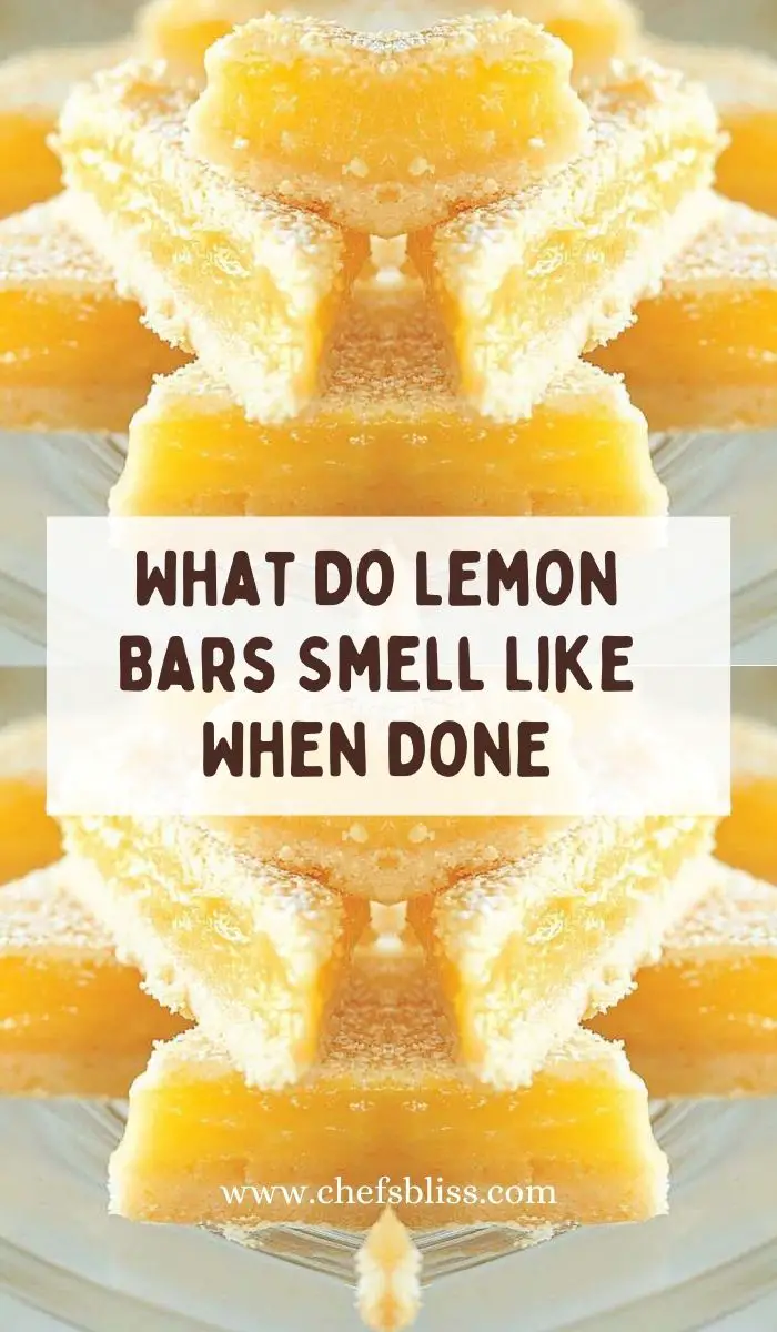 What Do Lemon Bars Smell Like When Done
