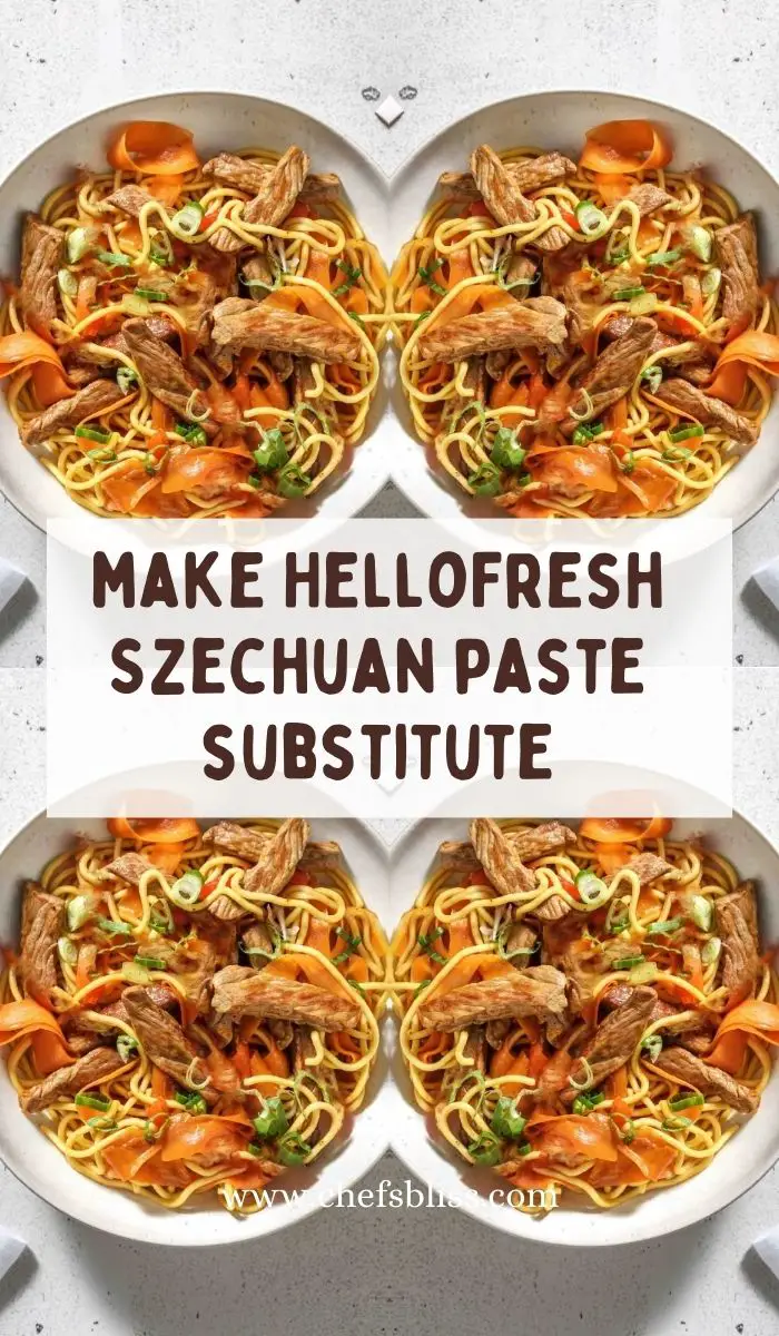 make HelloFresh Szechuan paste substitute