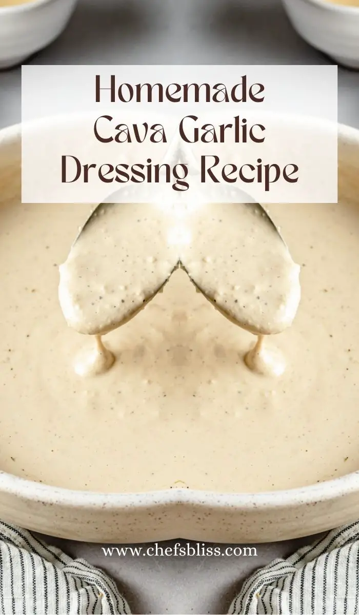 Cava Garlic Dressing Recipe 