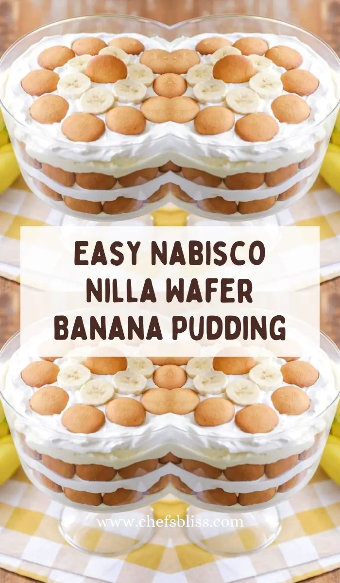 Easy Nabisco Nilla Wafer Banana Pudding