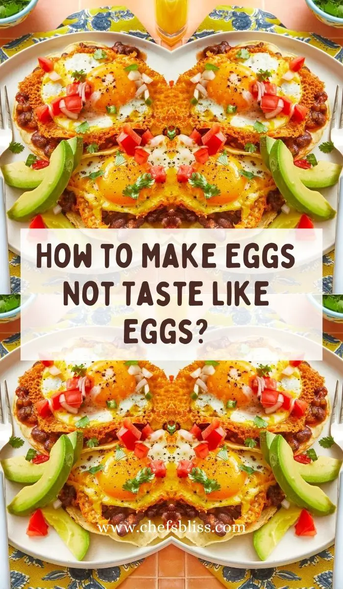 how To make eggs not taste like eggs