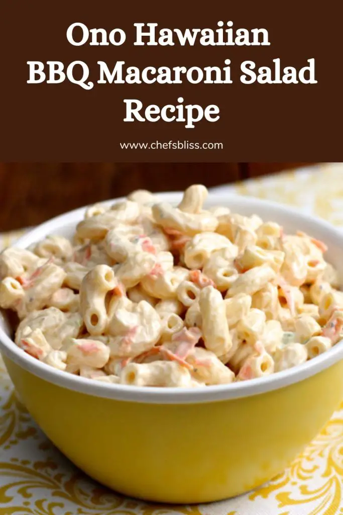 Ono Hawaiian BBQ Macaroni Salad Recipe: Delight Your Taste Buds ...