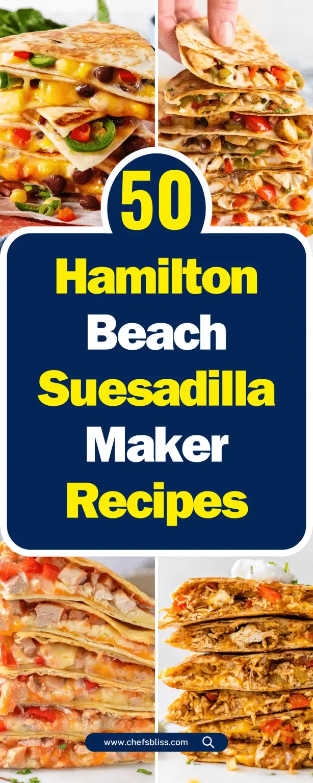 50+ Delicious Hamilton Beach Quesadilla Maker Recipes to Try Today