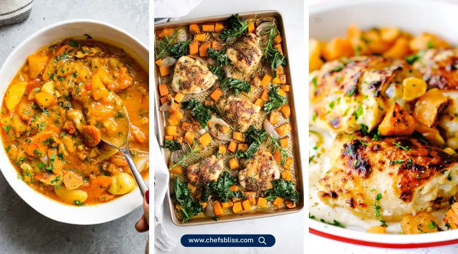 butternut squash and chicken recipes