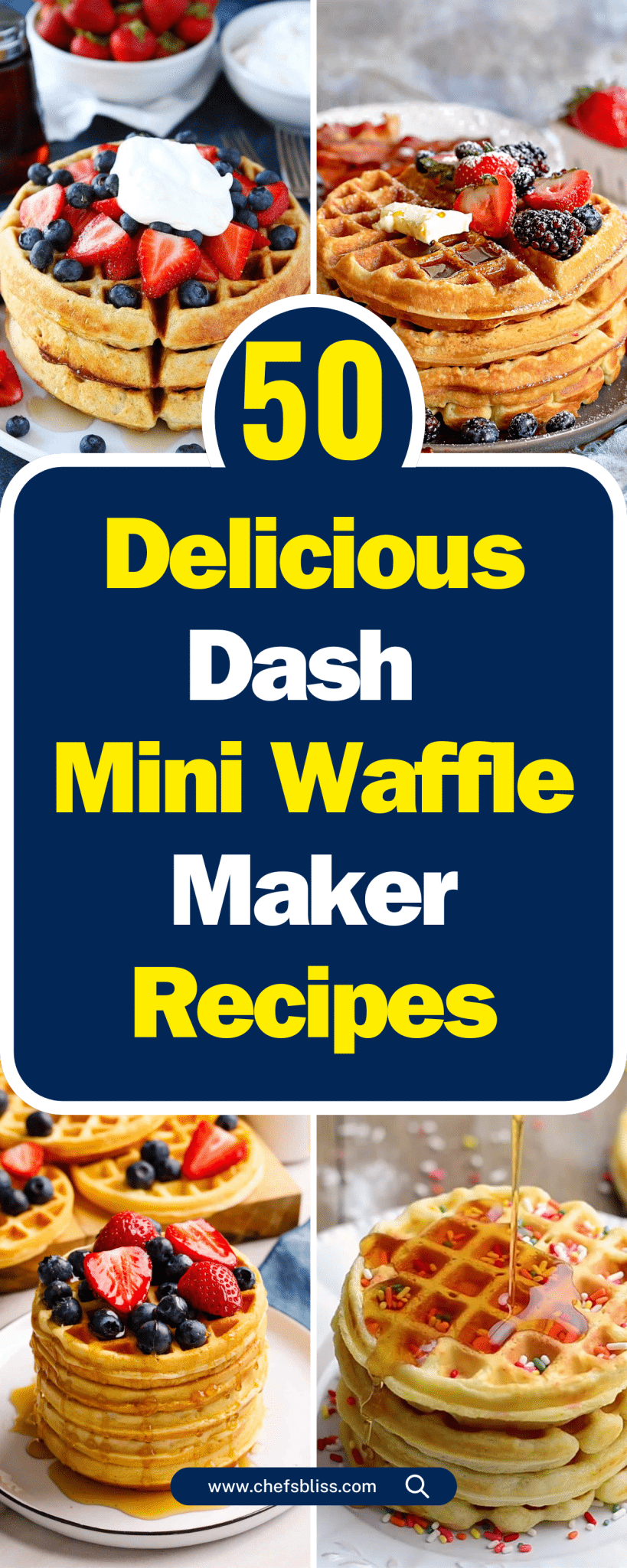 50+ Delicious Dash Mini Waffle Maker Recipes for Every Mood! – ChefsBliss