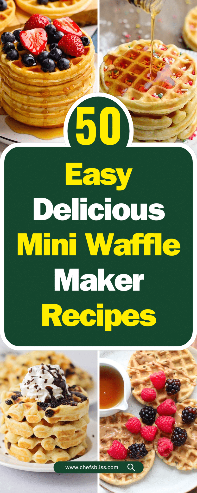 50+ Delicious Mini Waffle Maker Recipes to Start Your Day Right