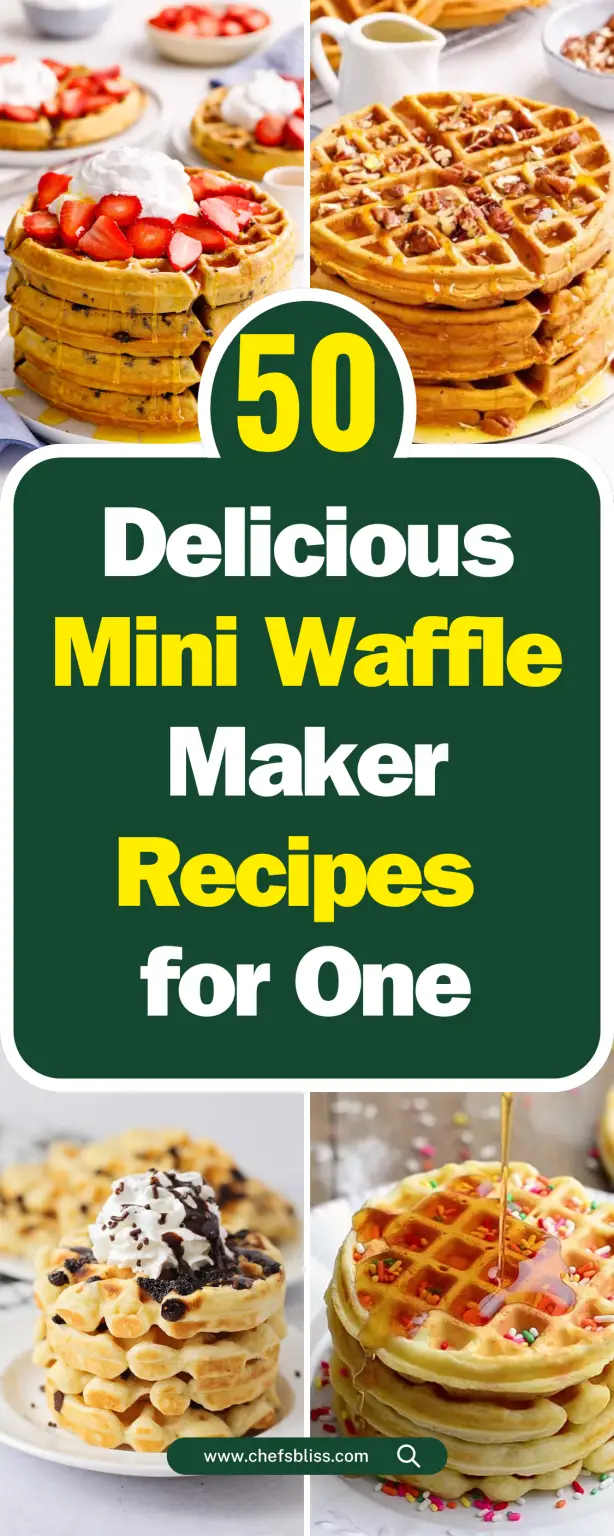 50+ Delicious Mini Waffle Maker Recipes For One – Chefsbliss