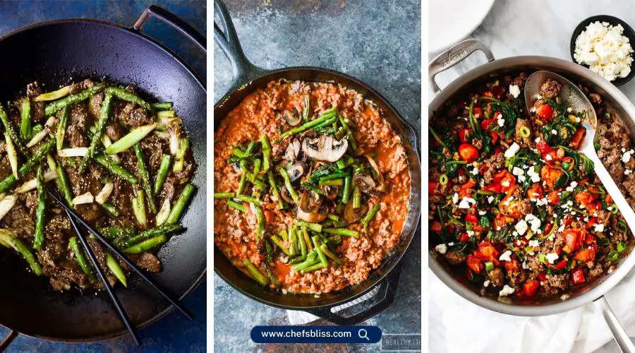 ground beef and asparagus recipes