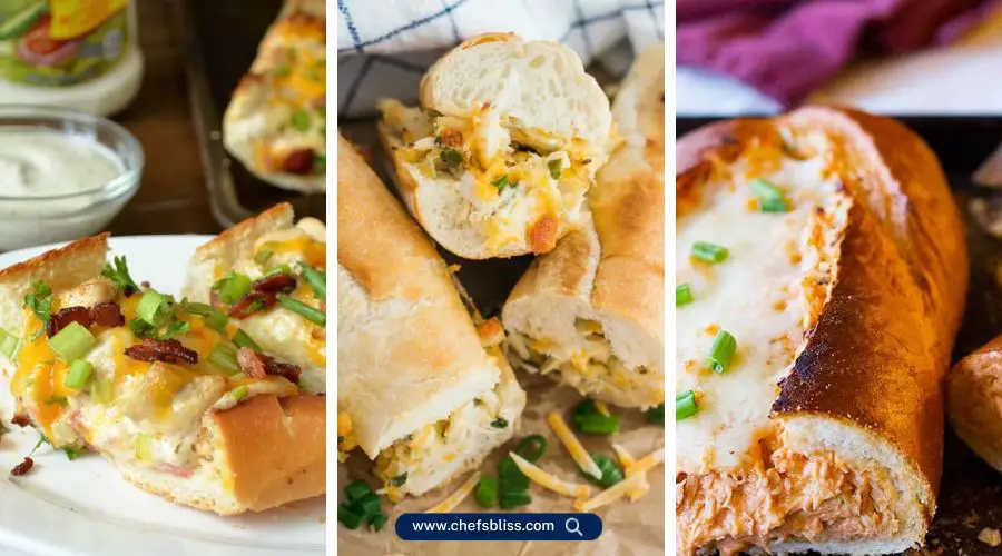 chicken stuffed french bread recipes