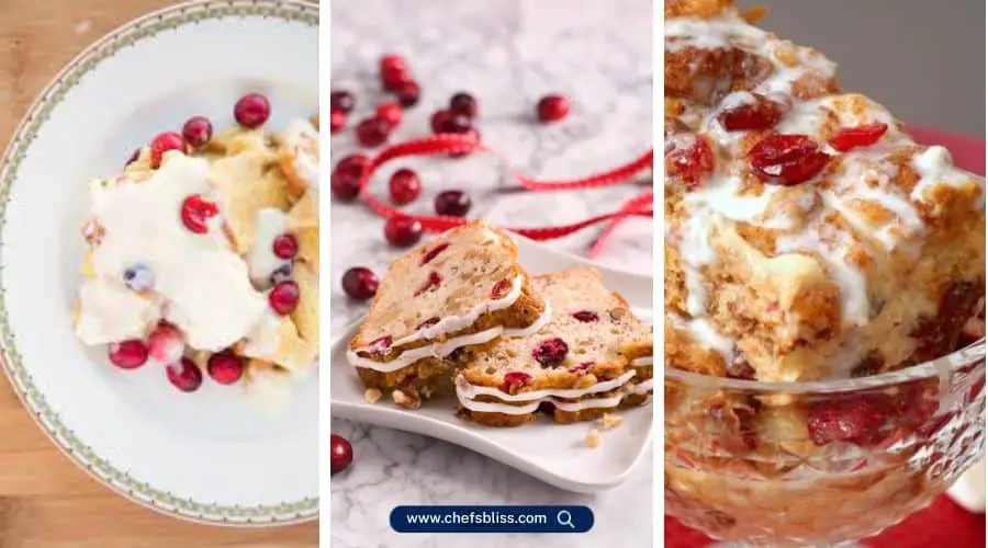 cranberry eggnog bread pudding recipes