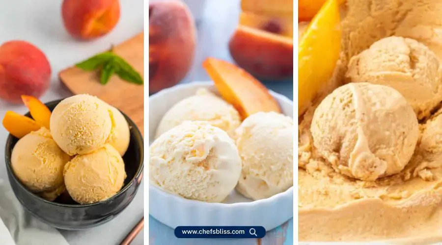 low carb peach ice cream recipes