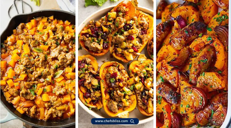 winter squash and sausage recipes