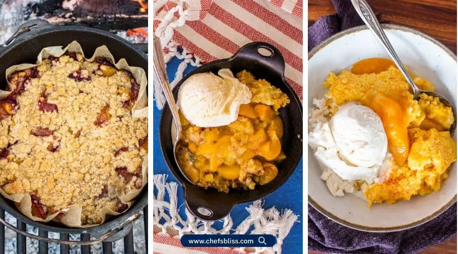 camp dutch oven peach cobbler recipes