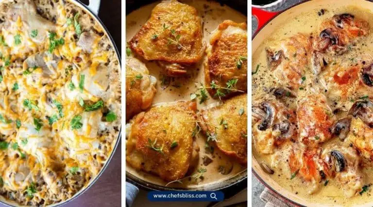 chicken thigh mushroom soup recipes