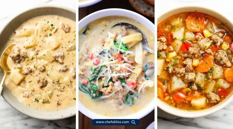 ground sausage soup recipes