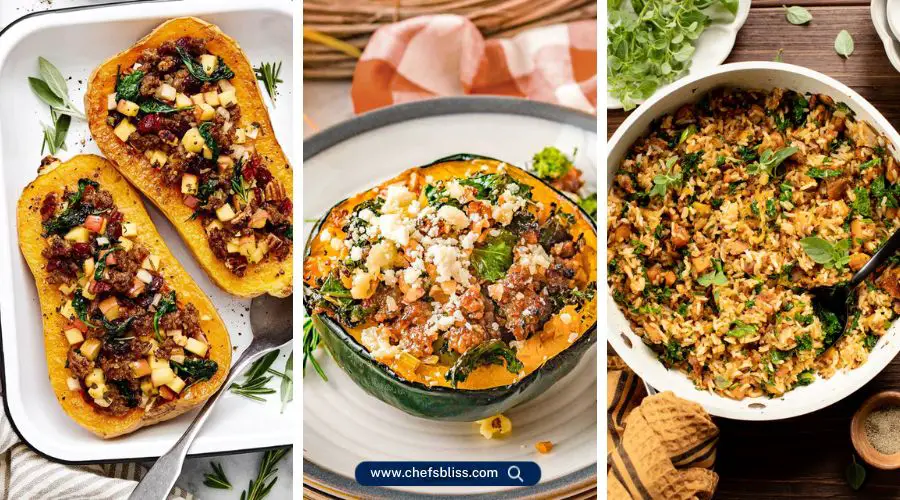 squash and sausage recipes