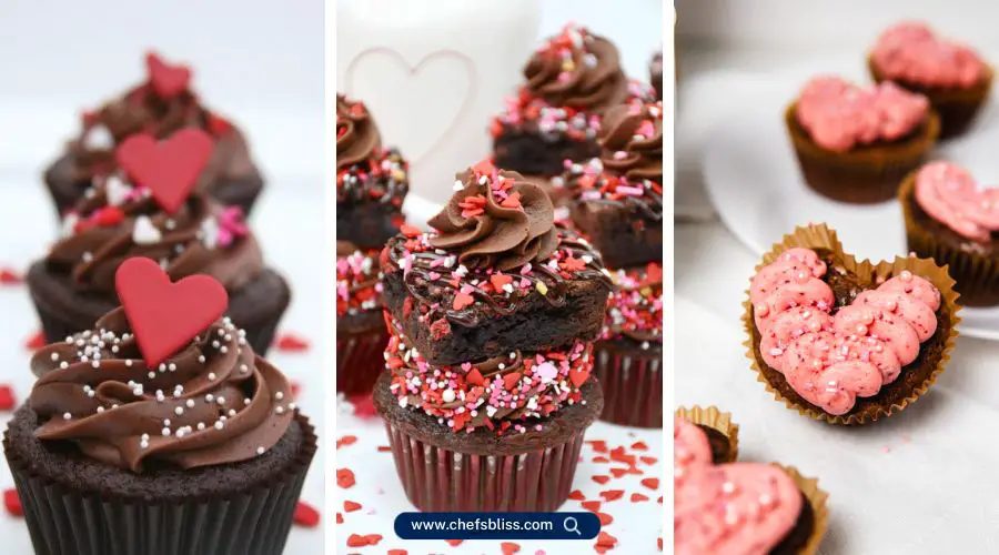 valentine's day brownie cupcake recipes