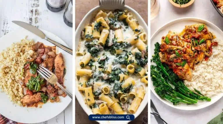 chicken spinach dinner recipes