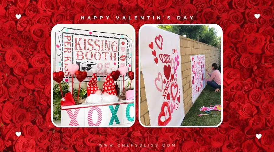 valentine’s day DIY photo booth ideas