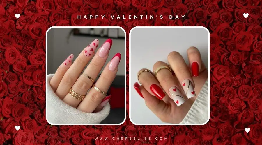 valentine’s day artistic nail ideas