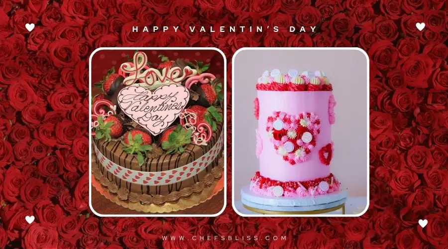 valentine’s day cake display decor ideas