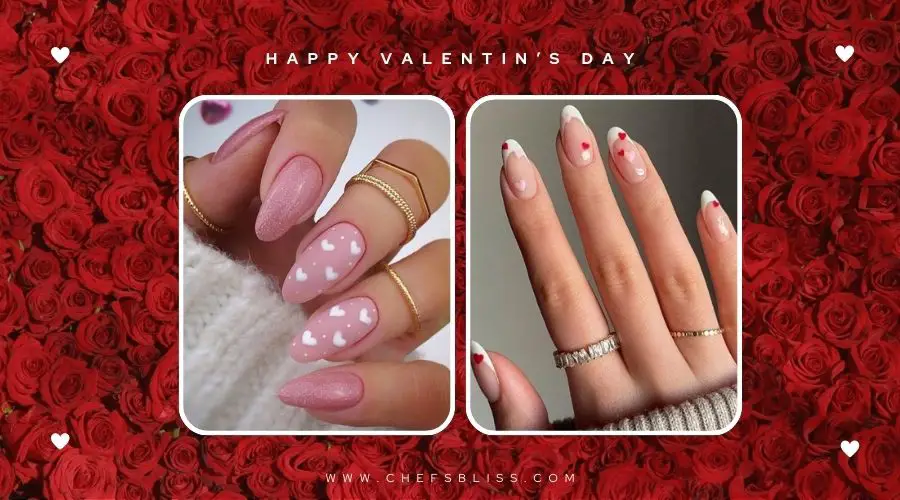 valentine’s day candy heart nail ideas