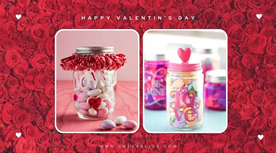 valentine’s day candy jar decor ideas