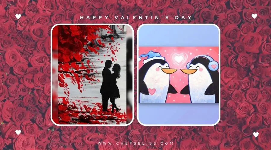 valentine’s day couples painting ideas